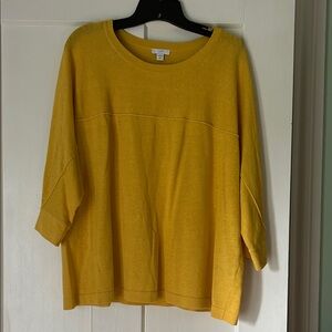 J. Jill Mustard Knit Top